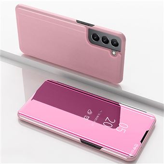 Capa e Tpu + Pu magunivers Galvanoplastia | Superfície espelhada com Apoio Ouro Rosa para Samsung Galaxy S22 - 1