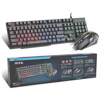 Teclado e Rato MOVETECK RGB GT943 - Preto - 1