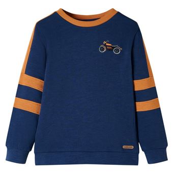 Sweatshirt para criança | vidaXL | azul-índigo 116 | 5 a 6 anos - 1