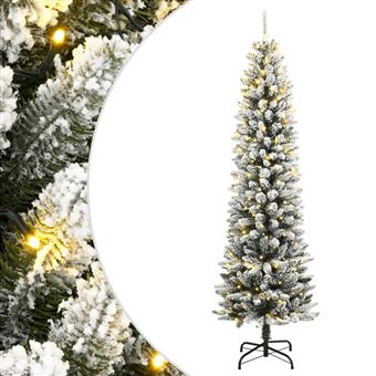 Árvore de Natal artificial vidaXL com 300 luzes LED e flocos de neve 210cm - 1
