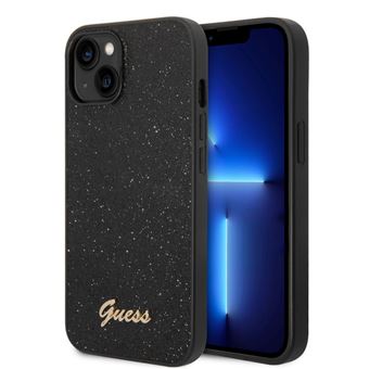 Capa Traseira Guess Hard para iPhone 14 plus | glitter Script |preto - 1