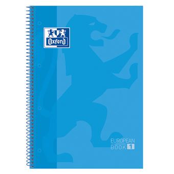 Caderno e Bloco de Notas Oxford Europeanbook 1 | Azul - 1