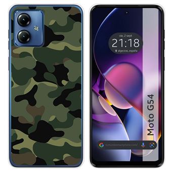 Capa de silicone TUMUNDOSMARTPHONE para Motorola Moto G54 5G | desenhos de camuflagem - 1