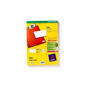 Avery White Mini Laser Labels Branco - 1