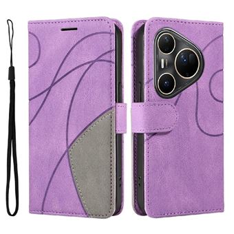 Capa Flip FLOODKING para Samsung Galaxy Huawei Pura 80 Ultra | Couro | Porta-Cartões | Roxo - 1