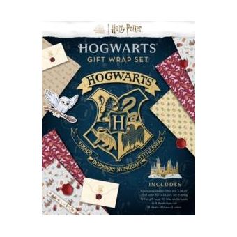 Harry Potter Hogwarts Gift Wrap Stationery Set - 1