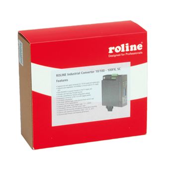 Conversor de Rede de Média ROLINE Industrial Converter 10/100Base-T - Multimode Optical Fiber, SC - 1