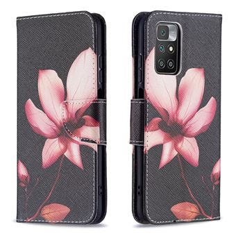 Capa PU + TPU com Suporte de lótus para Xiaomi Redmi 10/Redmi 10 Prime - 1