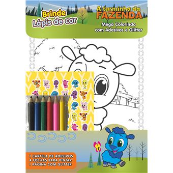 Turminha Da Fazenda - Mega Colorindo Com Adesivos - 1