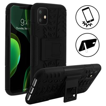 Capa Integral Avizar para iPhone 11 Silicone Preto Mocca com Vidro Temperado - 1