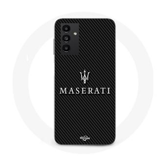Capa Maniacase para Samsung Galaxy A14 4G Maserati Fundo Branco Carbono - 1
