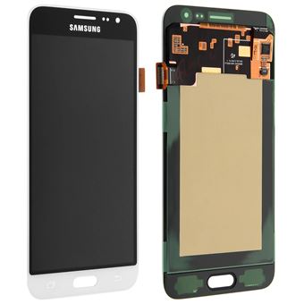 Ecrã LCD e Vidro Táctil Original para Samsung Galaxy J3 - Branco - 1