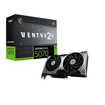 Placa de Vídeo MSI GeForce RTX 5070 12G VENTUS 2X OC | Preto - 1
