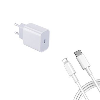 Kit Phonecare | Base Carregadora Type C FastCharge 18W + Cabo de Carga Foxconn Type C - Lightining com Tecnologia PD Certificado MFI para iPhone 12 Mini - 1
