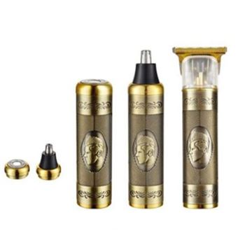 2 x Máquinas de Cortar Cabelo e Barba / Aparador Wireless SANDA SD-5881 | Dourado - 1