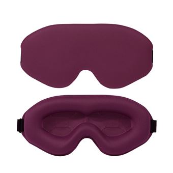 Máscara de Sono 3D BAYKAR JSSR08 com Bloqueio de Luz | Transpirável | Vinho - 1