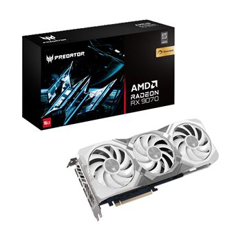 Placa de Vídeo Acer Predator BiFrost Radeon RX 9070 OC 16GB White edition | Branco - 1