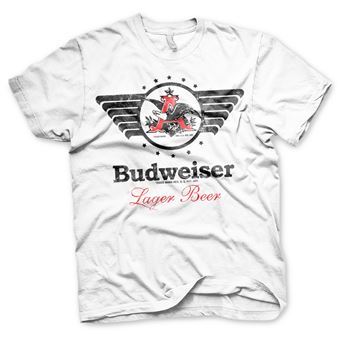 T-shirt Budweiser Vintage Eagle | S | Branco - 1