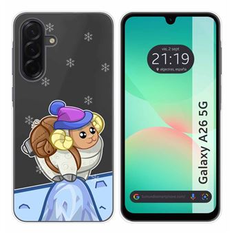 Capa TUMUNDOSMARTPHONE de Silicone Transparente para Samsung Galaxy A26 5G com desenhos de cabra - 1
