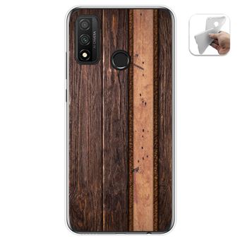 Capa Tumundosmartphone de Gel TPU para Huawei P Smart 2020 Design de madeira 05 desenhos - 1