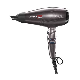 Secador de Cabelo BaByliss Stellato Digital | 2400 W | Cinzento - 1