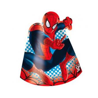 Conjunto 6 Chapéus Festa Homem Aranha Marvel Ultimate - 1