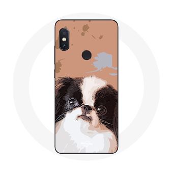 Capa Maniacase para Xiaomiredmi Note 5 Ai Dual Camera Spaniel Japonês Preto E Branco Raça de Cãos - 1