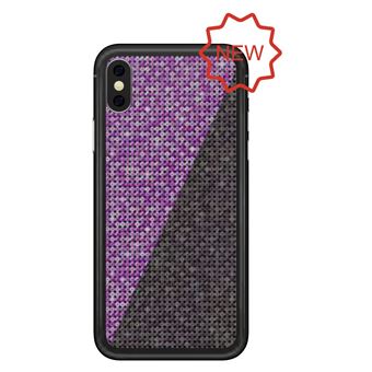 Capa Benjamins Sequins Case para iPhone XR Violeta/Preto - 1