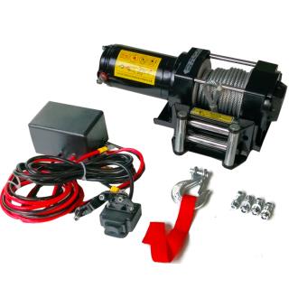 Guincho Varan Motors  12V 1360Kg / 3000Lb 1000W 9,2 M De Diâmetro. 5.5Mm Preto - 1