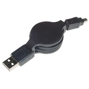 Cabo Retrátil USB 2.0 BeMatik para Fuji-TDK 120cm AM/Fuji4P