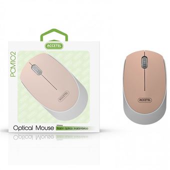 Rato Accetel Óptico Wireless PCM102 - Rosa - 1