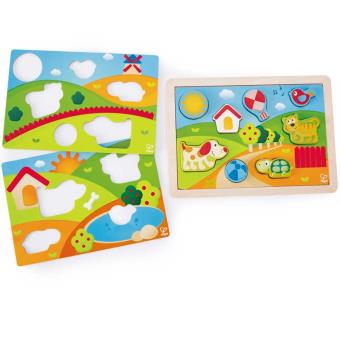 Puzzle Hape Pepe & Amigos 3-1 - 1