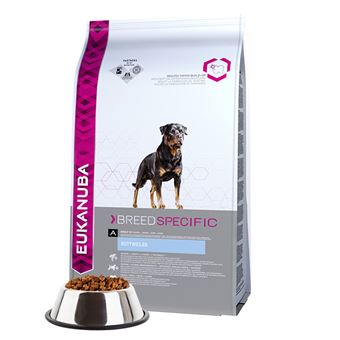 Comida seca para cão Eukanuba Breed Specific Rottweiler Adulto Frango 12 kg - 1