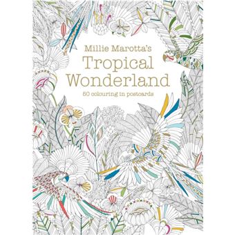 Millie Marotta'S Tropical Wonderland Postcard Box 50 Beautiful Cards For Colouring In 12 - 1