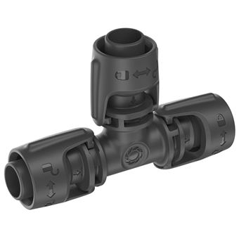 Sistema de Rega Gota a Gota Gardena T-Joint | Preto - 1