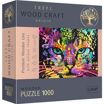 Puzzle Trefl Colorful Cat 20148 | 1000 Peças - 1