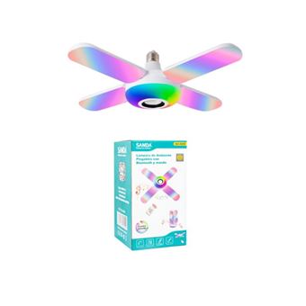 Candeeiro + Coluna Wireless de Luz LED 2 em 1 SANDA SD-0609 com Comando e Ligação Bluetooth | RGB - 1