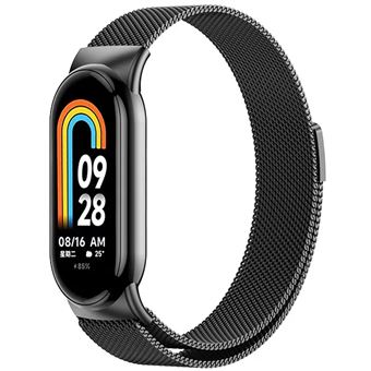 Bracelete Milanese Gift4Me com Fecho Magnético para Xiaomi Mi Band 8 - Preto - 1