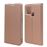 Capa Magunivers Pu Adsorção Magnética com Suporte e Suporte de Cartão Ouro Rosa para Samsung Galaxy A21S_0
