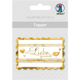 Autocolante decorativo URSUS 56700030 Papel alumínio Dourado 8peça(s) - 1