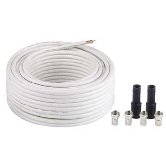 Cabo Coaxial Hama SAT Connection Kit ""Digital"" | Branco - 1