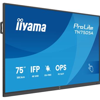 Ecrã de Sinalização iiyama TN7505A-B1AG | 4K UHD | 74,5'' | 189,3 cm - 1