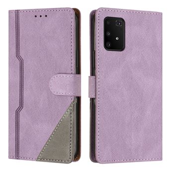 Capa FOXDOCK para Samsung Galaxy S10 Lite | Fecho Magnético | Pele TPU Macia | 3 Compartimentos para Cartões | Função de Suporte | Roxo - 1