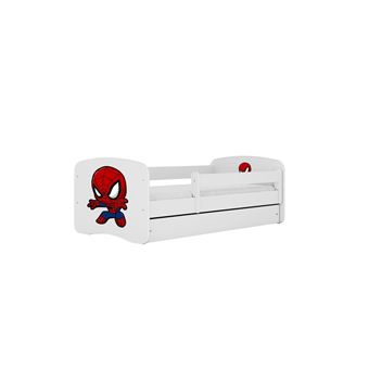 Cama 160 x 80 cm Kocot Kids com gaveta e colchão BabyDreams Spiderman White - 1