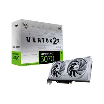 Placa de Vídeo MSI GeForce RTX5070 VENTUS 2X OC White | Branco - 1