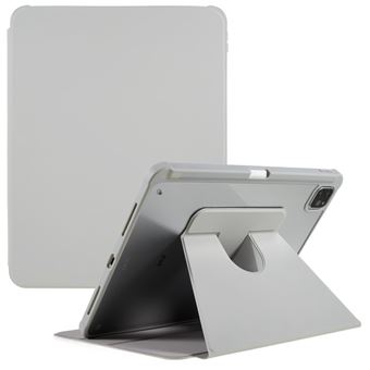 Capa PU + TPU à prova de queda com suporte rotativo Magunivers para iPad Pro 12.9 (2018)/(2020)/(2021)/(2022) - cinza - 1