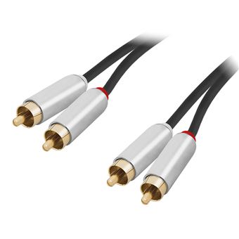 Cabo Áudio Blow 2x RCA Macho / Macho Cobre Premium | 2.5 m - 1