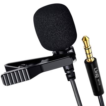 Microfone para Smartphone LinQ | Redução de Ruído | Jack de 3.5mm | Rotação 360° - Preto - 1