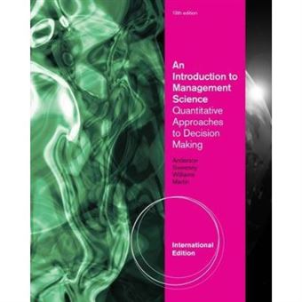 An Introduction To Management Science, International Edition (With Cd-Rom) - 1