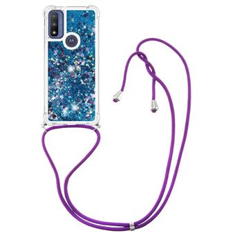 Capa ZURSANA para Motorola MOTO G Pure | TPU | com Cordão | Azul - 1
